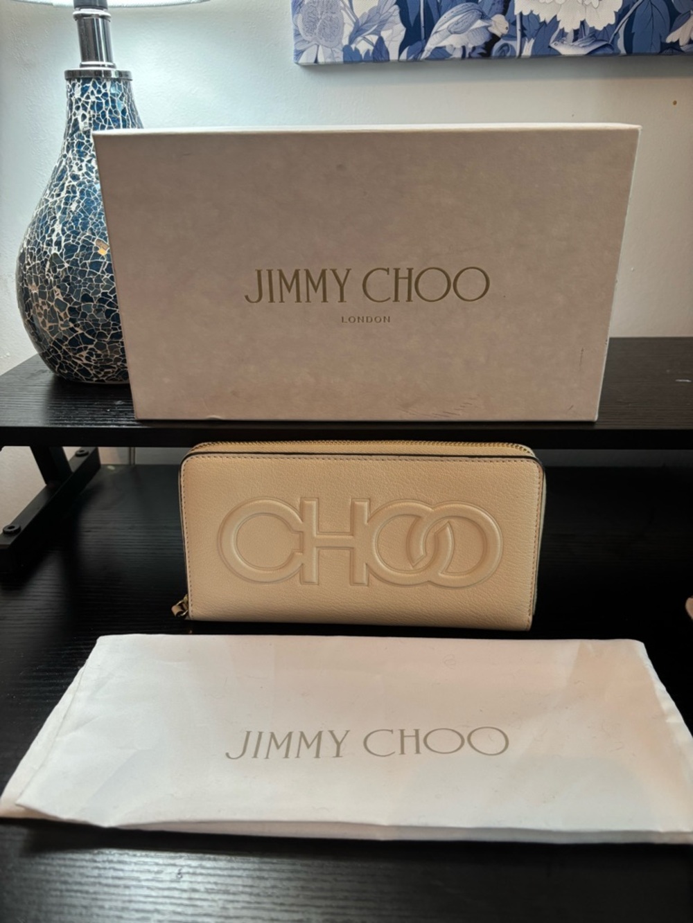 Jimmy Choo Bettina Leather Wallet Excellent Condition + Box/Dust Bag